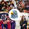 Halloween Pigeons Mask Latex Bird Headgear Halloween Fancy Dress Cosplay Costume Animal Head Cover Party Props For Party Cosplay