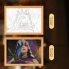 23cm/9.06in Light Painting League of Legends Game Peripherals Jinx Aike LED Night Lamp Table Birthday Decoration Collectible Toy