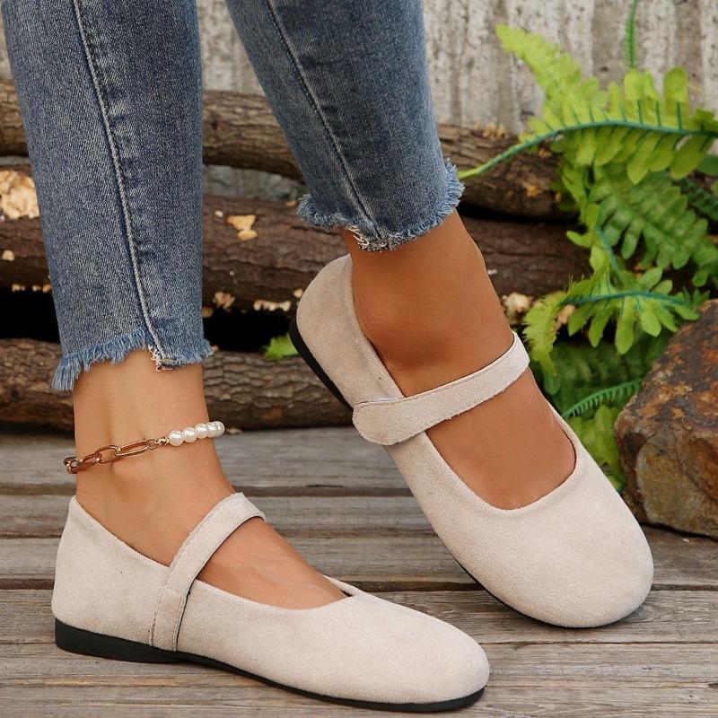 Flat-bottomed Retro Single Shoes Fairy Shoes, New Summer Ballet Shoes with Skirts Mary Jane Shoes
