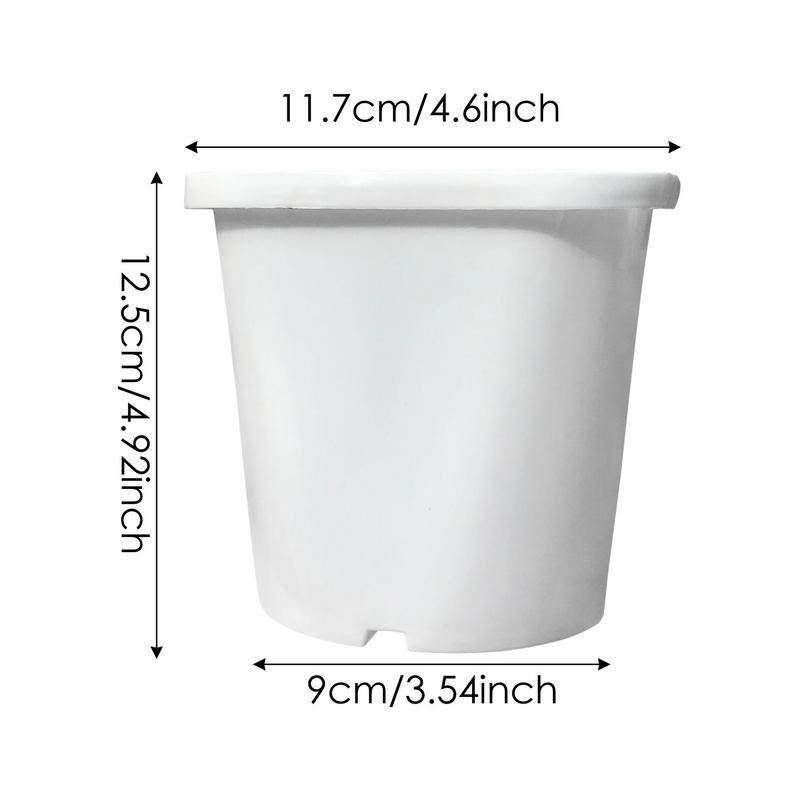 Plant Nursery Pots 5PCS Plants Nursery Pots Flower Pots With Drainage Holes Flower Pots Flower Plant Container Reusable Nursery