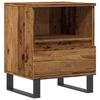 VidaXL Table de chevet vieux bois 40x35x50 cm bois d’ingénierie, table d'appoint, armoire de lit, table d'appoint pour la 857376