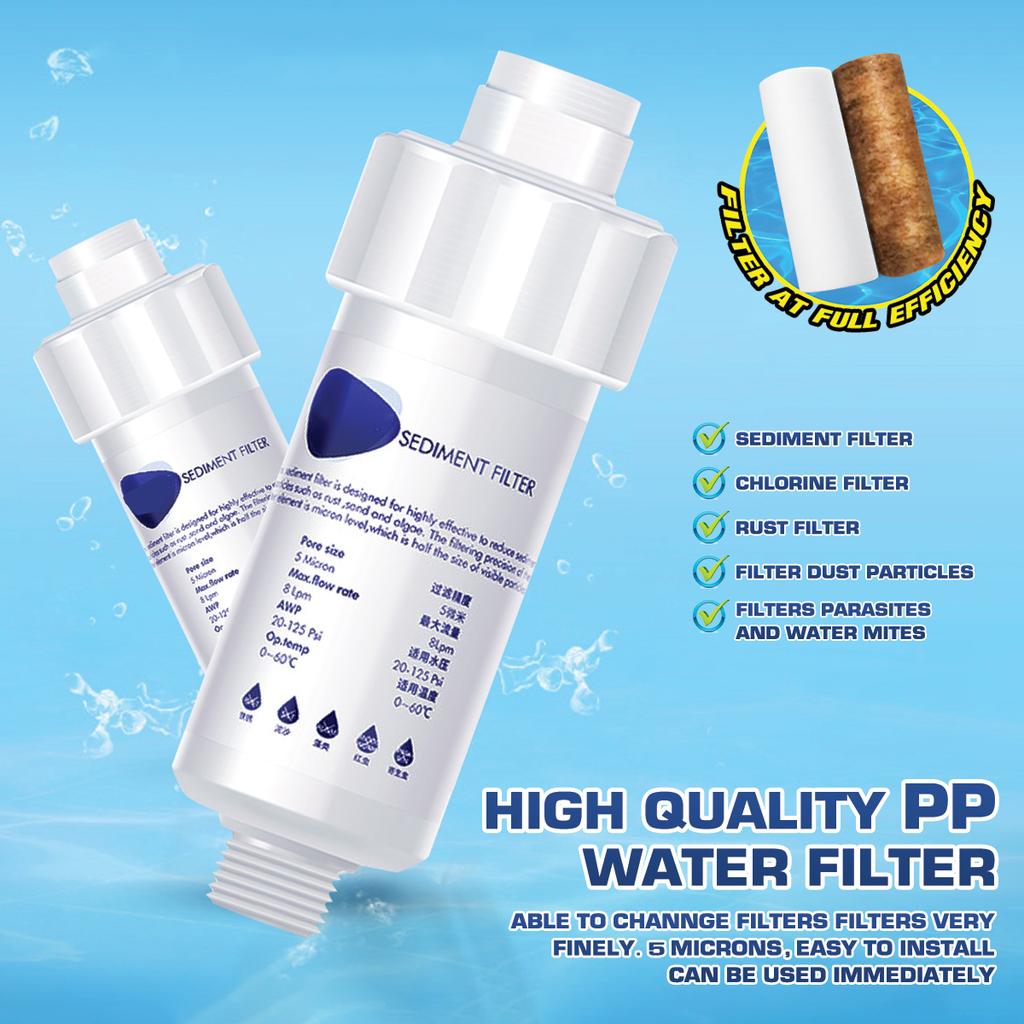 Water Filter Purifier Shower Washing Machine Filter Under Sink Water Filtration System Tap Water Pre-chlorine Removal Filter