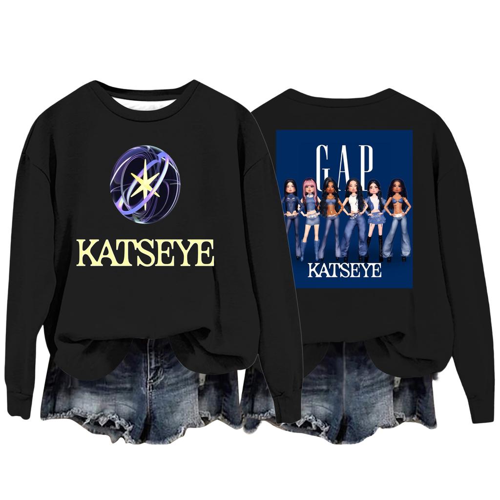 Women's Fashion Casual Long Sleeve Loose Printed Sweatshirt