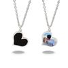 Personalized Color-Changing Stainless Steel Necklace for Men & Women - Custom Photo Christmas Souvenir