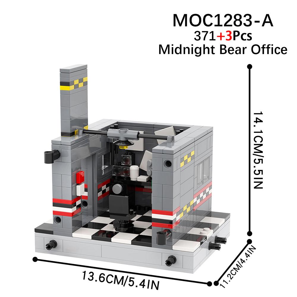 

MOOXI Набор для хоррор-игры MOC Кирпичики Киносцены Фигурки медведей Строительные блоки Детские образовательные игрушки для детей Подарок на день рождения