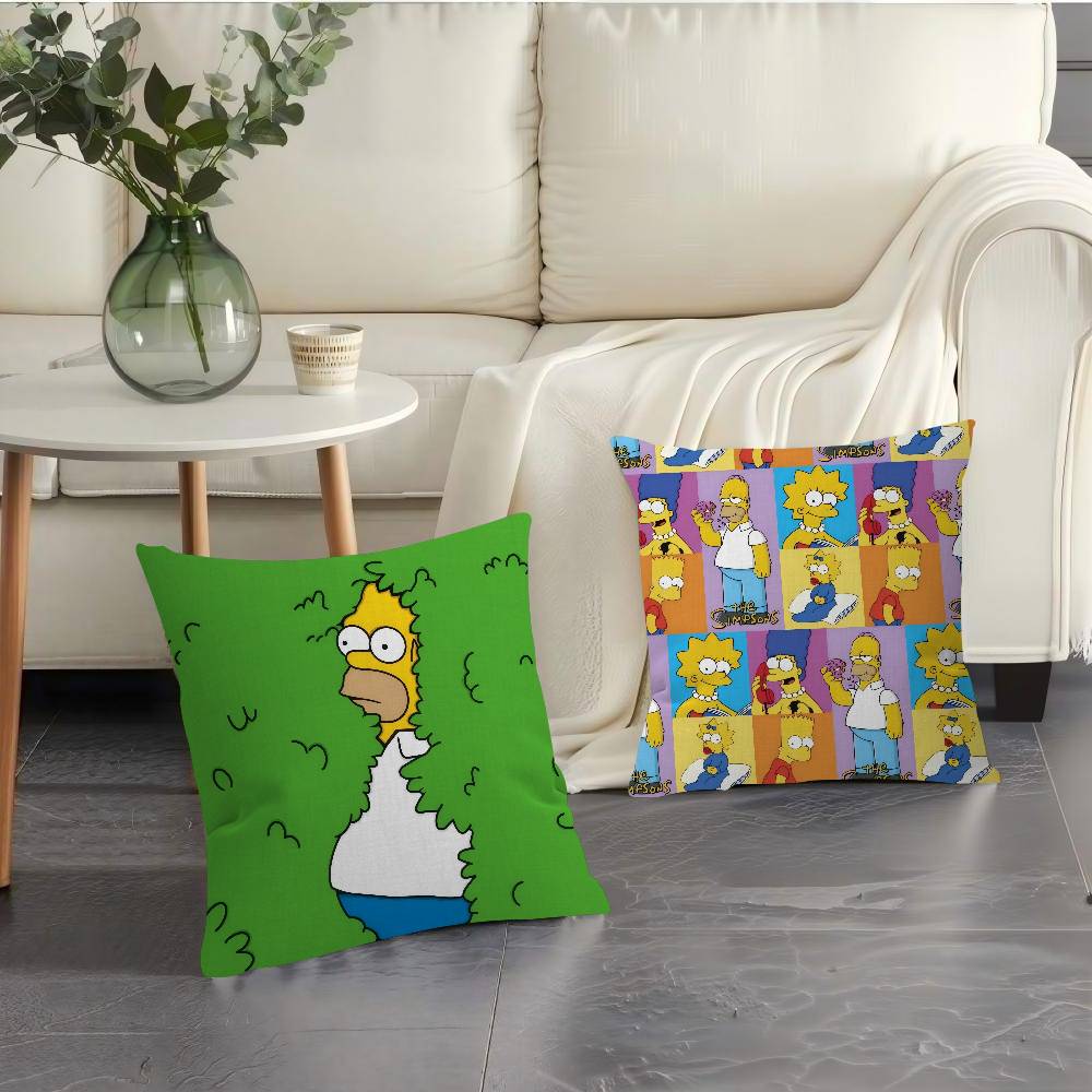 Cartoon The Movie S-Simpsons Cushion Cover Decorative Pillow Sofa Home Decor Case Pillow Cases