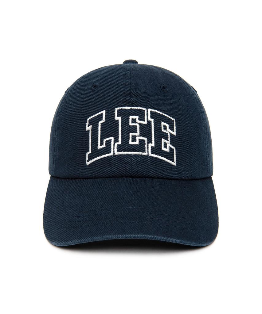 LEE Applique Big Logo Cotton Ball Cap Navy