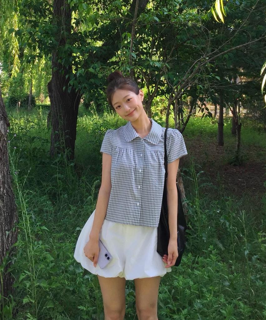 MIXXO Shirt Red Check Short Sleeve Shirt