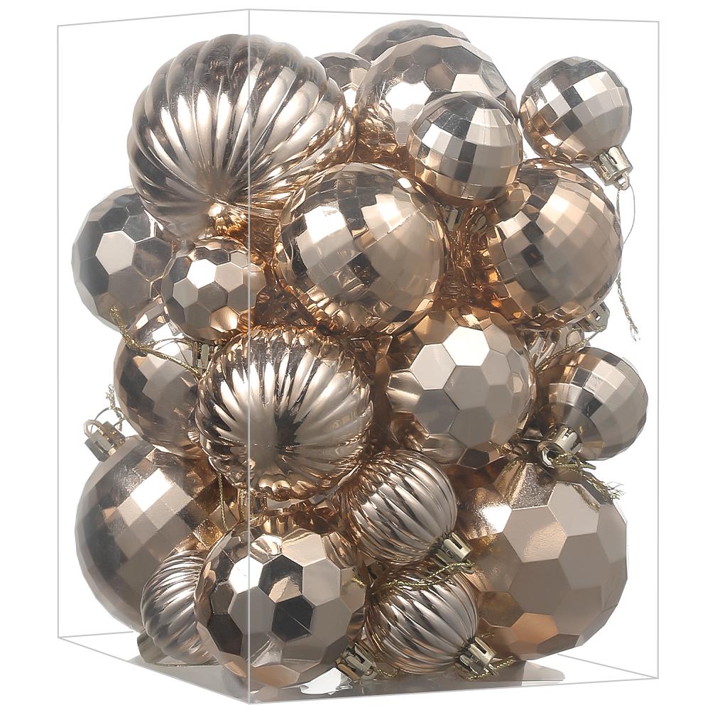 24/30Pcs 6CM Christma Balls Decoration Hanging Christmas Tree Ornaments Ball Pendant Home Room Decor 2025 New Year Navidad Decor