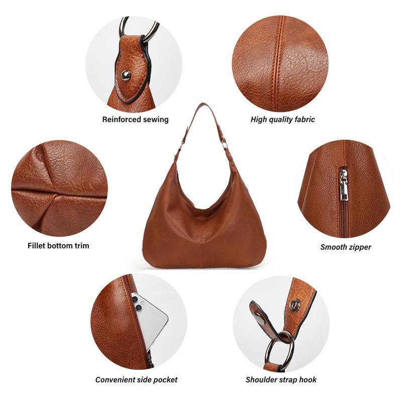 Vintage Damentasche Pendler-Einkaufstasche Große Kapazität Premium Sense Umhängetasche