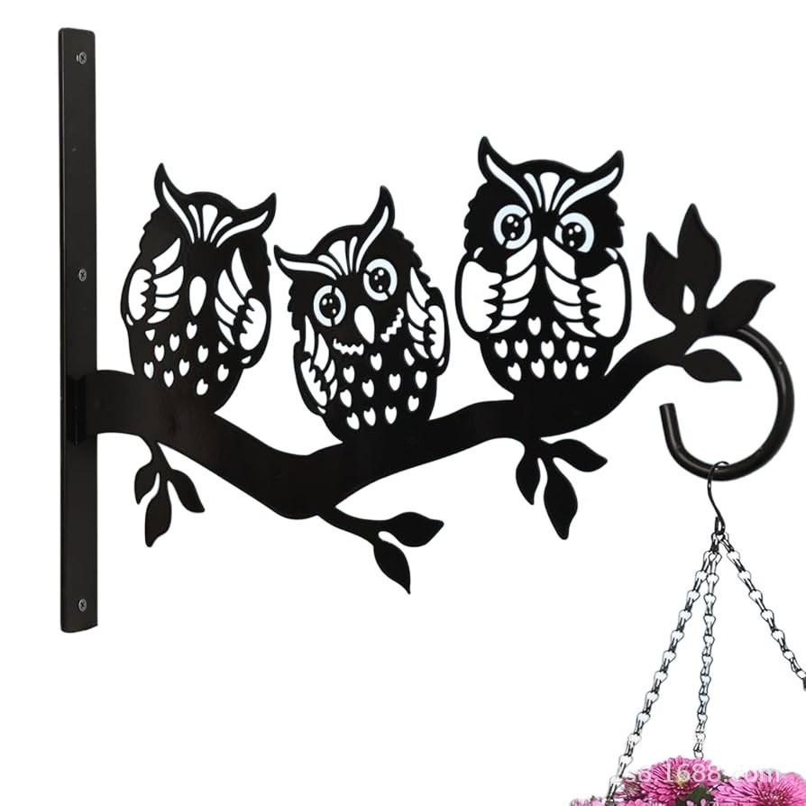 Vogeldesign Metall Pflanzenhaken – Innen/Außen Wandhängehalter