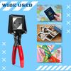 2” x 2” Passport Die Cutter Punch, Handheld Paper Photo Picture Cutter, Metal Passport Cutter, ID Die Cutter, Hardened Steel Dies, Business Cards
