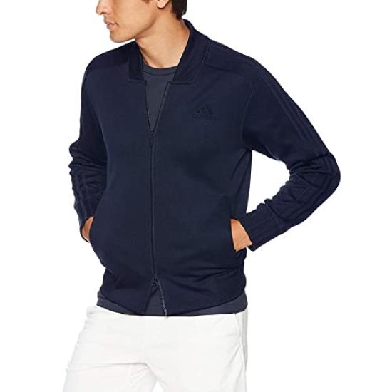 adidas Adidas M ID Tricot Track Bomber Jacket x Long Pants Top and Bottom Set Jersey XO College Navy (Side Button) (182-188cm) DSH87×88