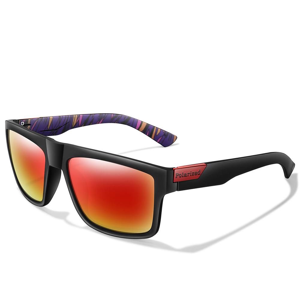 Marca Pesca Corsa Uomo Occhiali da Sole Uv400 Visione Hd Ciclismo Antivento Occhiali alla Moda Lente Tac Stile Vintage Uv400