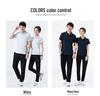 Custom Lapel Polo Shirt for Couples - Unisex Short Sleeve Casual Workwear with Printed Logo.