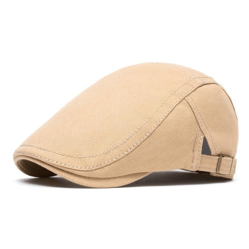 Men's Cotton Beret British Vintage Cap Peaked Cap Paintwork Cap British Newsboy Cap