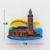 3D Fridge Magnet Magnetic Refrigerator Rome Colosseum Dubai Slovakia Israel Dubai Italy Tourism Souvenir Home Decoration Sticker