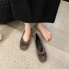 Large Size Women's Shoes 41 To 43 Wide Fat Feet 2025 New French Mary Jane Shoes Children's Flats