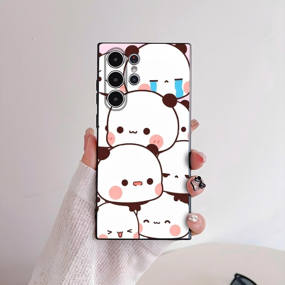 Cute Bubu Dudu Phone Case For Samsung Galaxy S25 S24 S22 S23 Ultra S21 S20 Plus 5G Frosted Non-Slip Full Cover Soft Case