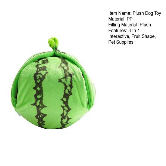 Cane Giocattolo Peluche Nascondino Arancione Anguria Giocattolo Peluche Sonoro 3-in-1 Interattivo Piccolo Medio Cane Tappetino Annusare Peluche con Carta Stropicciata