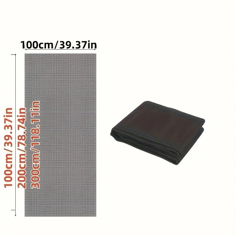 DIY Large Size Window Screen, Adjustable Flexible Fiberglass Screen Door Mesh,Small Insect Screen, Replacement Kit for Patio