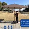 Large Square Outdoor Patio Umbrella - Thick, Durable Sunshade for Street Stalls and Commercial Use