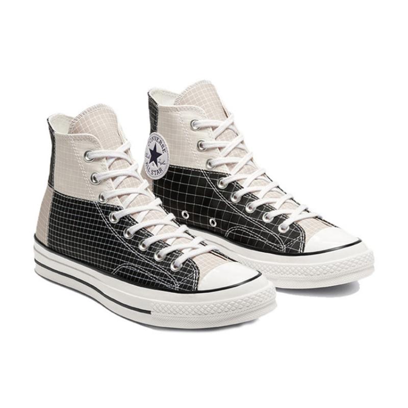 Converse 1970s High Top Vintage Contrast High Top Espadrilles Unisex Black & White