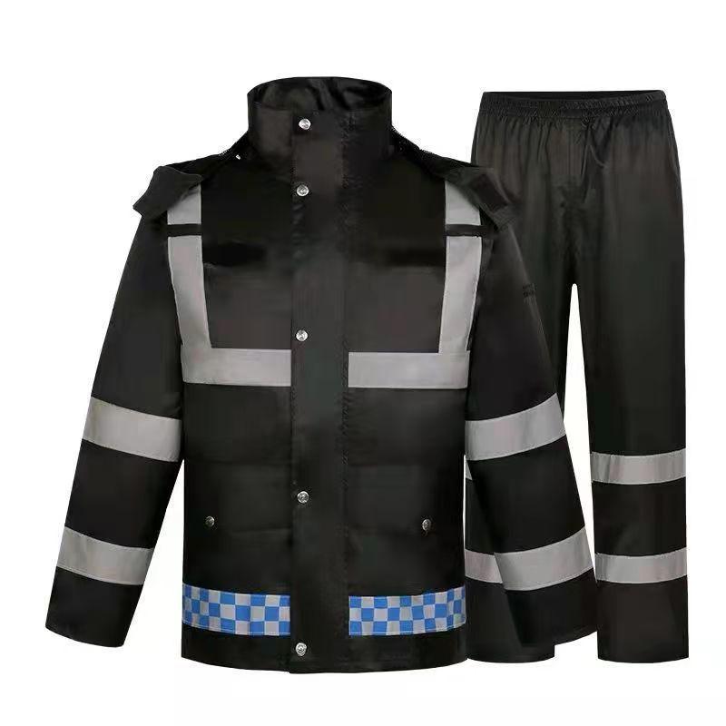 Impermeable y Pantalones Reflectantes para Trabajadores de Tráfico y Saneamiento
