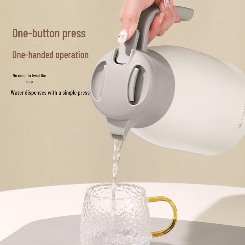 Temok 2L 316 Stainless Steel Insulated Thermos Pot with Handle