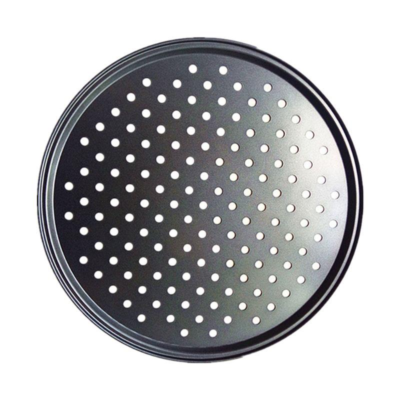 9/10/11/12 Inch Baking Pizza Pan with Holes Carbon Steel Nonstick Kitchen Cooking Tools Pancake Oven Accessories