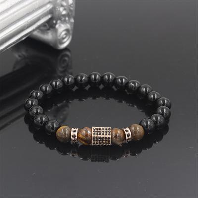 Pánský náramek Vintage Exquisite Náramek z falešných křišťálových korálků Šperky na denní nošení