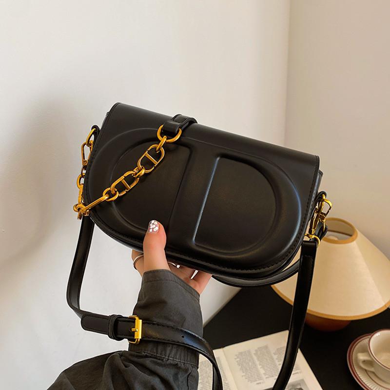 

Small Pu Saddle Bag 2023 Autumn And Winter New High-end Single Shoulder Bag чёрный