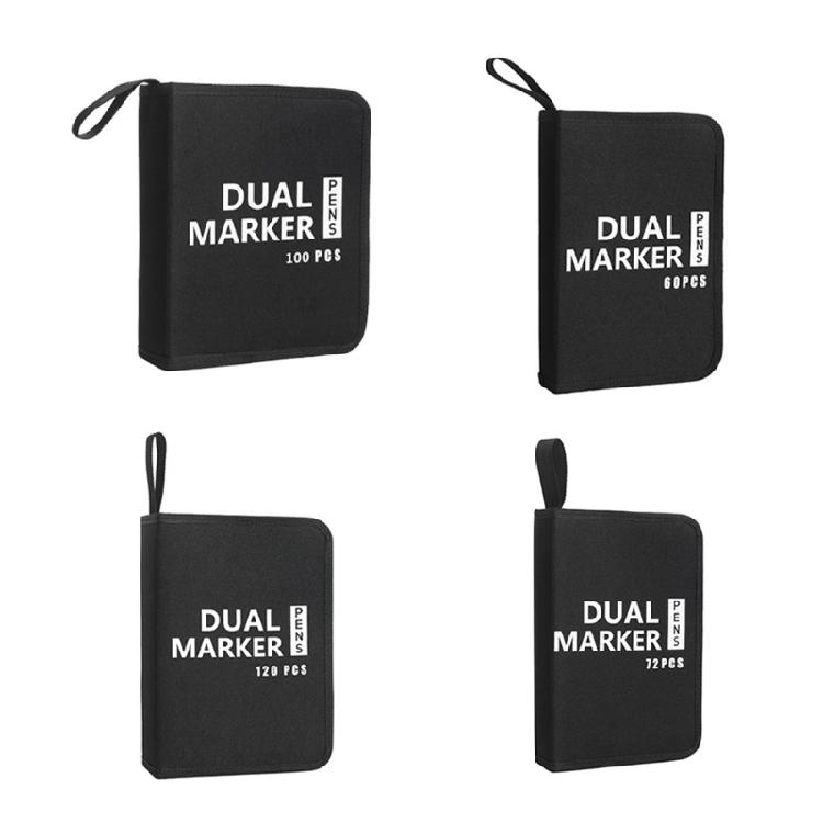 60/72/100/120 Slots Coloring Pencil Case High Capacity Pen Case Large Capacity Drawing Pencil Case Marker Organizers Bag
