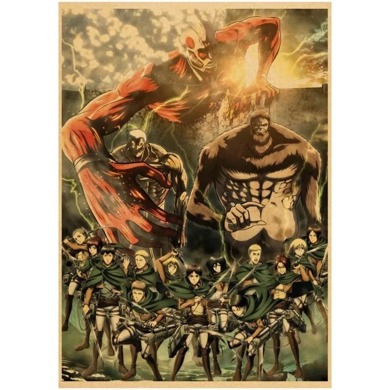 Japanese Hot Classic Anime Attack On Titan Season 4 Posters Canvas Painting Prints And Art Wall Picture For Room Home Decoration
