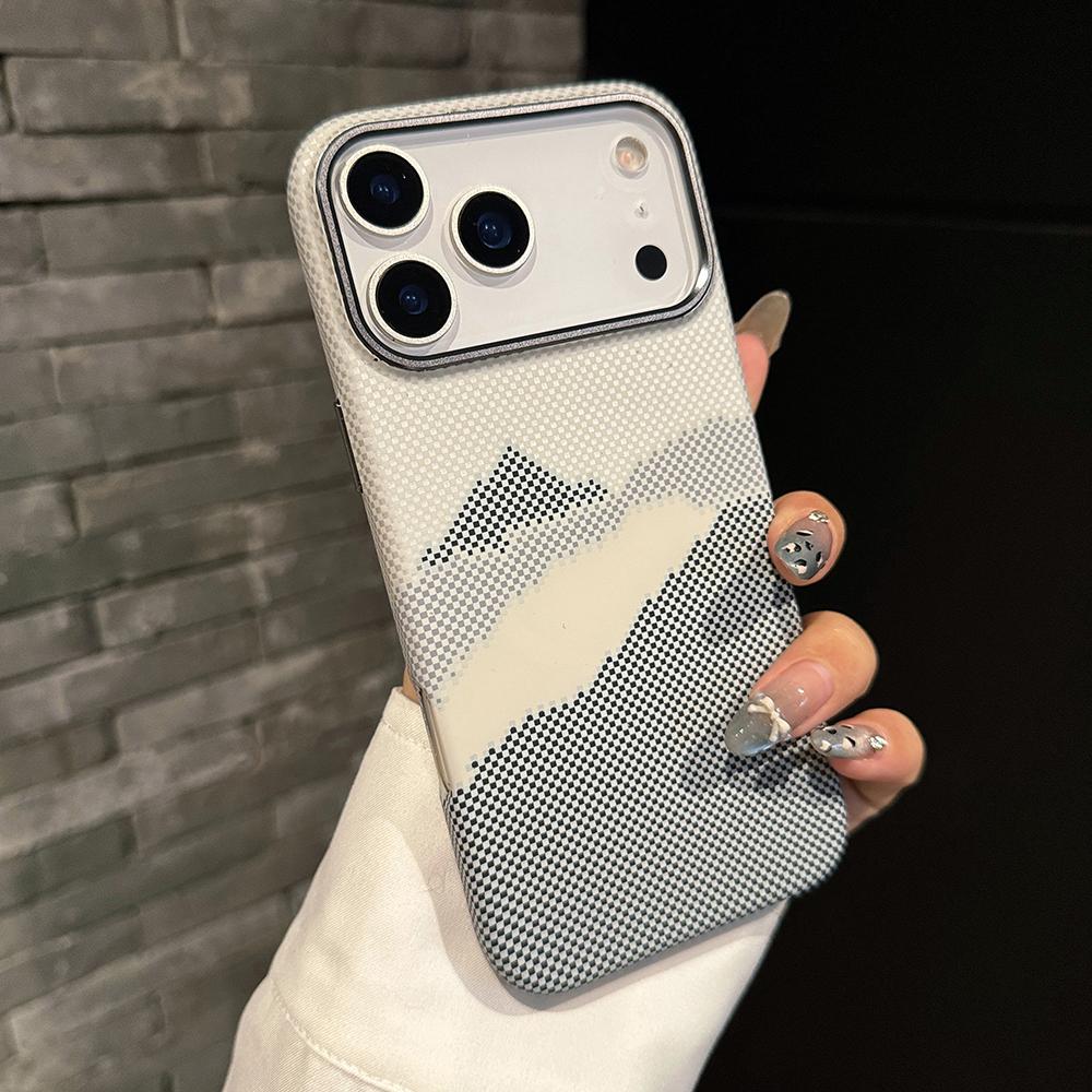 Luxury Premium Carbon Fiber Case For iPhone 17 Air 16 15 14 Pro Max Plus For Magnetic Patterned Alloy Lens Frame Protect Cover