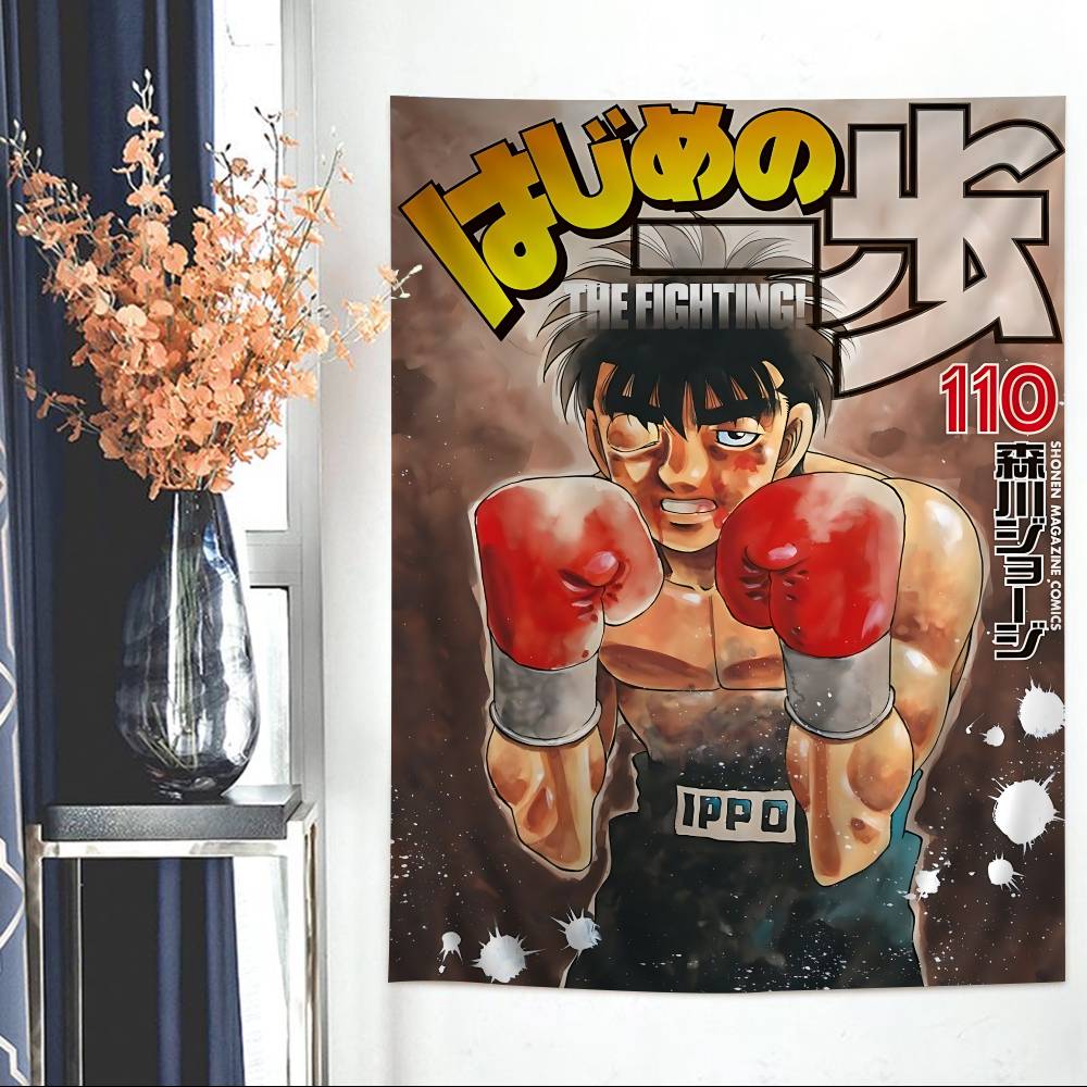 

Japanese Manga HHajime No Ippo Cartoon Tapestry Bohemian Wall Tapestries Mandala Wall Hanging Sheets 74x94cm(29x37in)