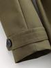 Damen-Doppelreihiger Khaki-Trenchcoat - Hochwertiger Pendlerstil
