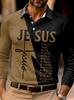 Polo a Maniche Lunghe a Righe, Top Casual alla Moda per Uomo