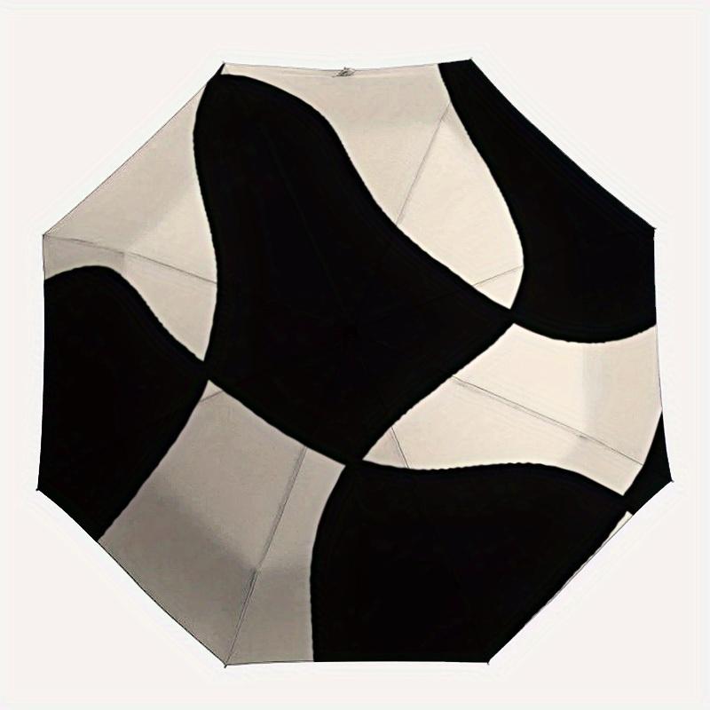 

1pc Soccer Ball Automatic Open/close Folding Compact Umbrella, 8-Rib Sturdy Canopy, Lightweight Portable, Everyday Use, Gift, Outdoor Umbrella, Travel