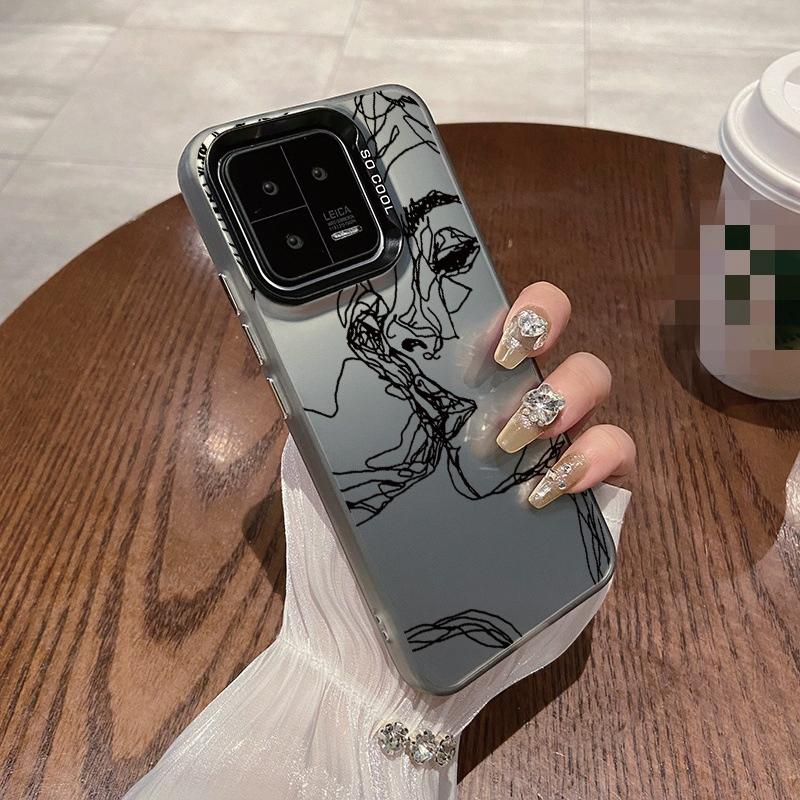 

Чохол для телефону Couple Lines Patterned Anti-drop Phone Case For Samsung S24 A55 A35 Xiaomi Redmi 13C Poco C65 iPhone Huawei Honor Shockproof Protective Bumper Cover Honor 70