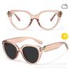 New fashion light luxury color-changing flat glasses UV-proof sunglasses for women, European and American men