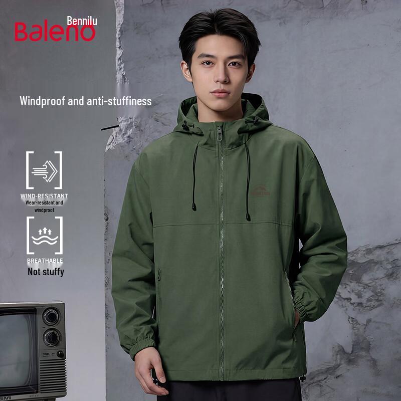 

Baleno Men s Hooded Windproof Jacket L