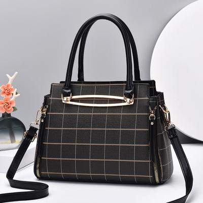 Fashionable Women's Bag Plaid Tote Bag Handbag Versatile Shoulder Bag Crossbody Bag Trendy