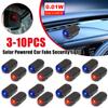 Solar Powered Simulated Dummy Alarm Super Bright LED Fake Security Light Simulated Car LED Warning Light Anti-Theft Caution Lamp