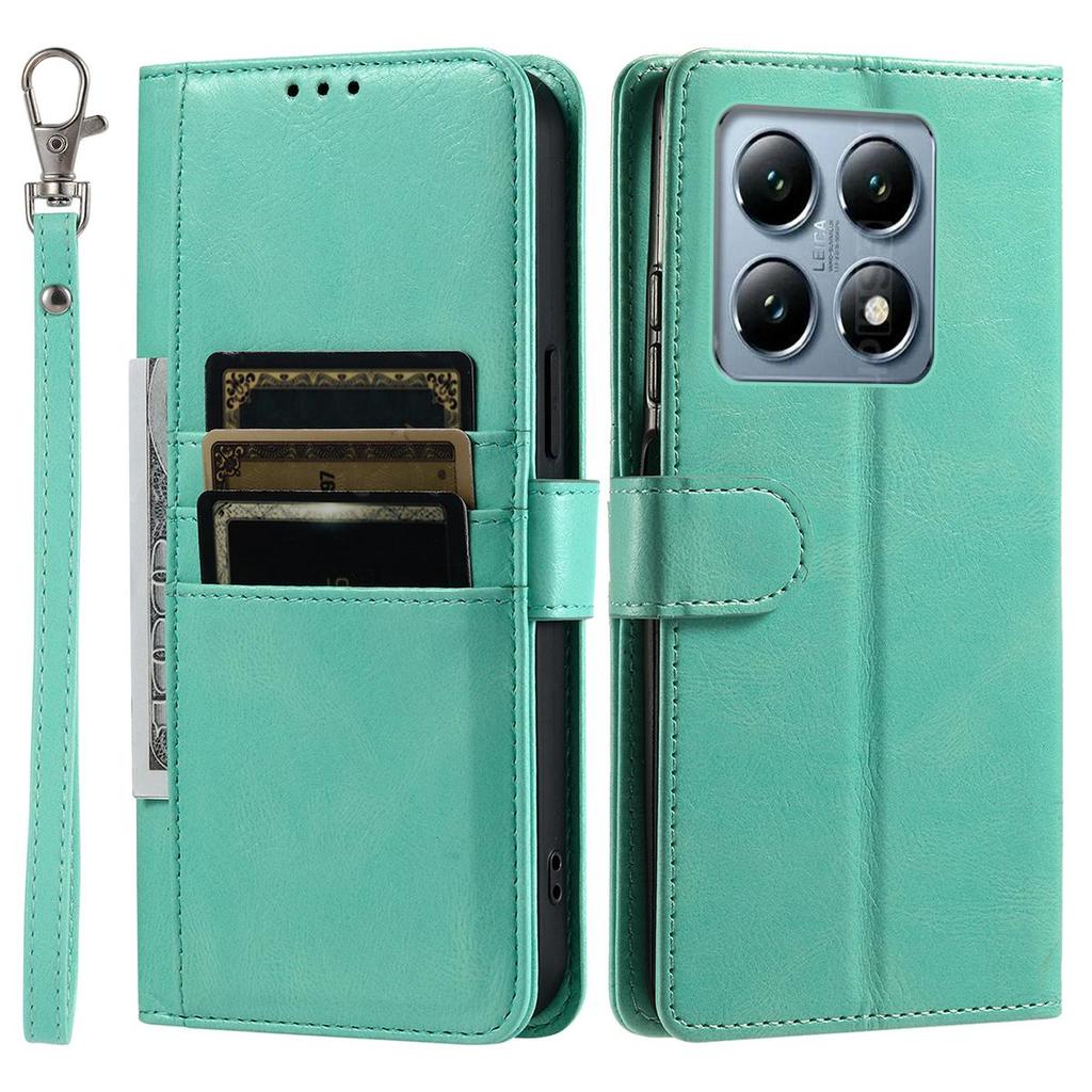 Cover for Xiaomi 15T,14T,14T Pro Retro PU Leather Flip Wallet Phone Case Multi Card Slots