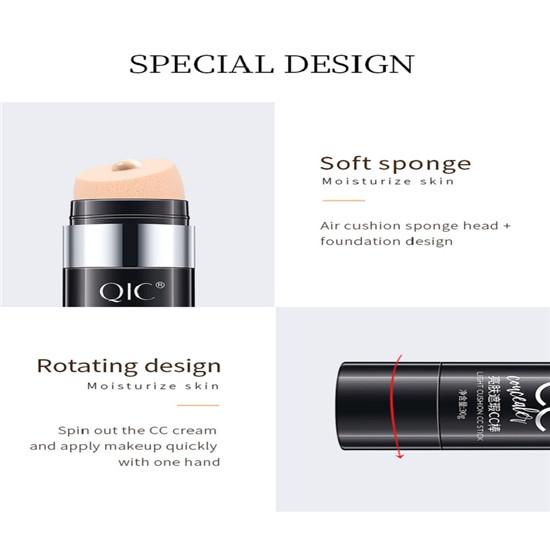Makeup Cushion CC Stick Concealer Moisturizing Isolation Oil Control Liquid Foundation Natural Color Cosmetics