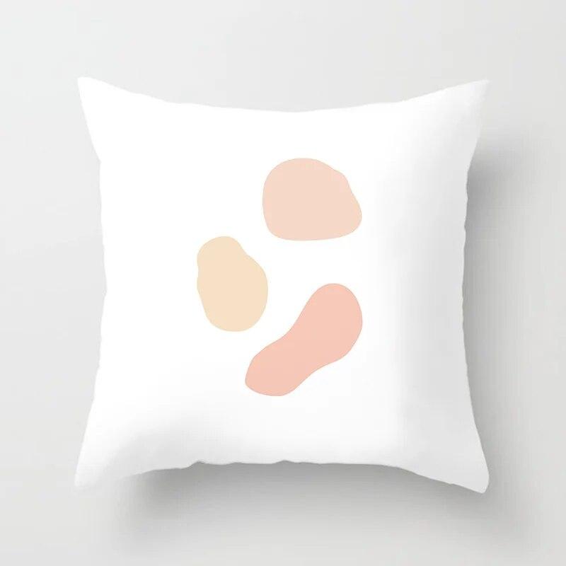 45x45cm New Geometric Abstract Flower Leaf Cushion Cover Desert Sunrise Cactus Pillow  Living Room Sofa Car Home Decoration