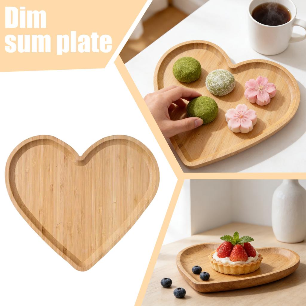 Wooden Heart-shaped Food Plates, Charcuterie Plates Party Supplies, Festive Atmosphere