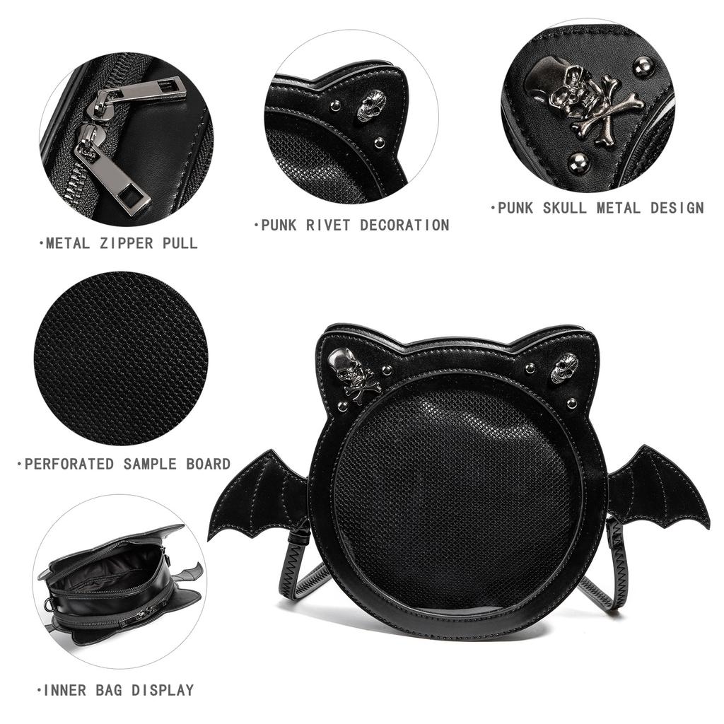 Gothic Niche Bat Pain Bag Cosplay Two-Dimensional Comic Show Shoulder Messenger Bag Fashionable And Versatile