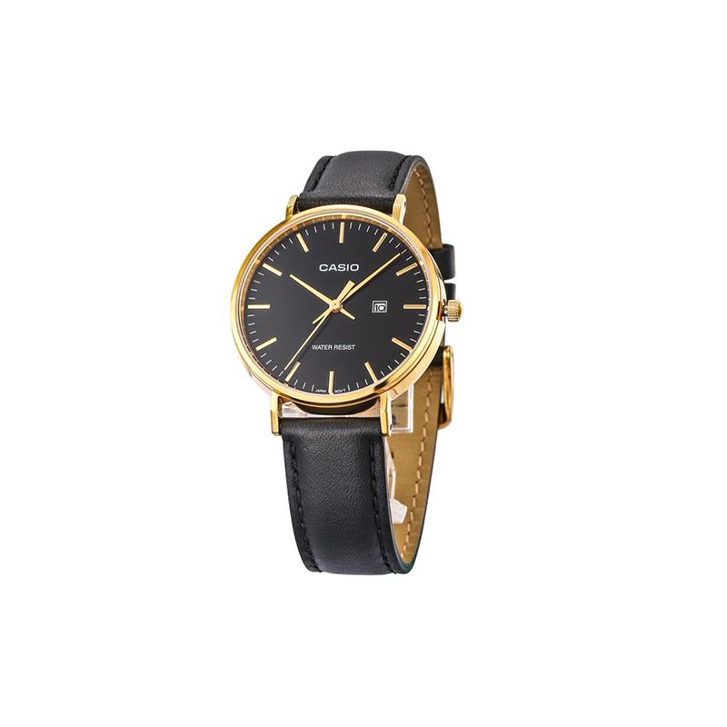 

Casio DRESS series fashion business retro art all-match classic pointer date display black plate waterproof quartz movement Japanese LTH-1060GL-1APF чорний
